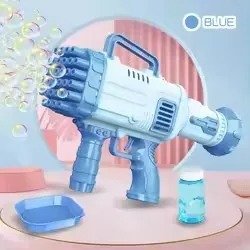 Maldives Bubble Magic: 32-Hole Tropical Bubble Gun ( Blue )